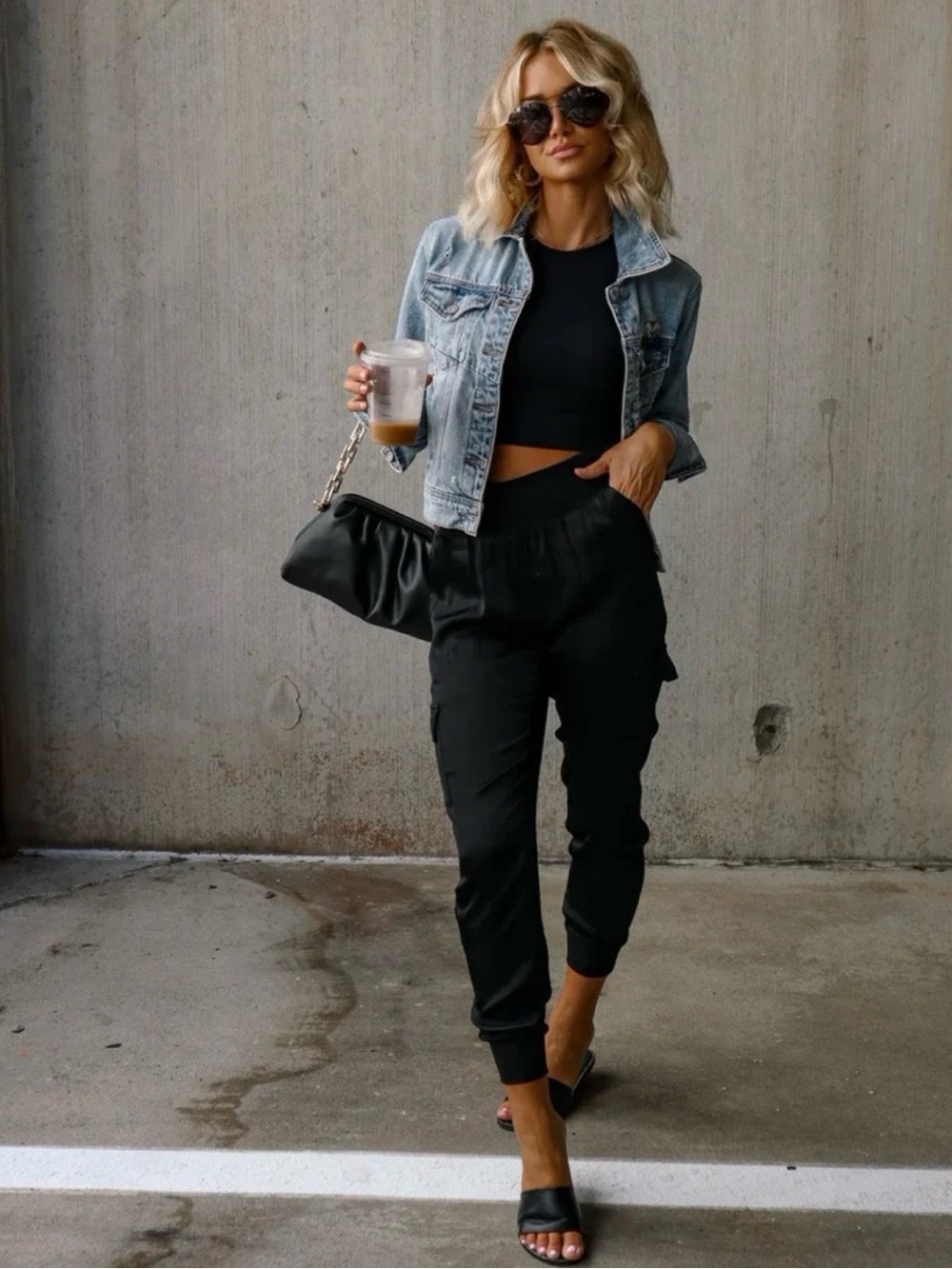 VICI COLLECTION KANCAN DENIM JACKET